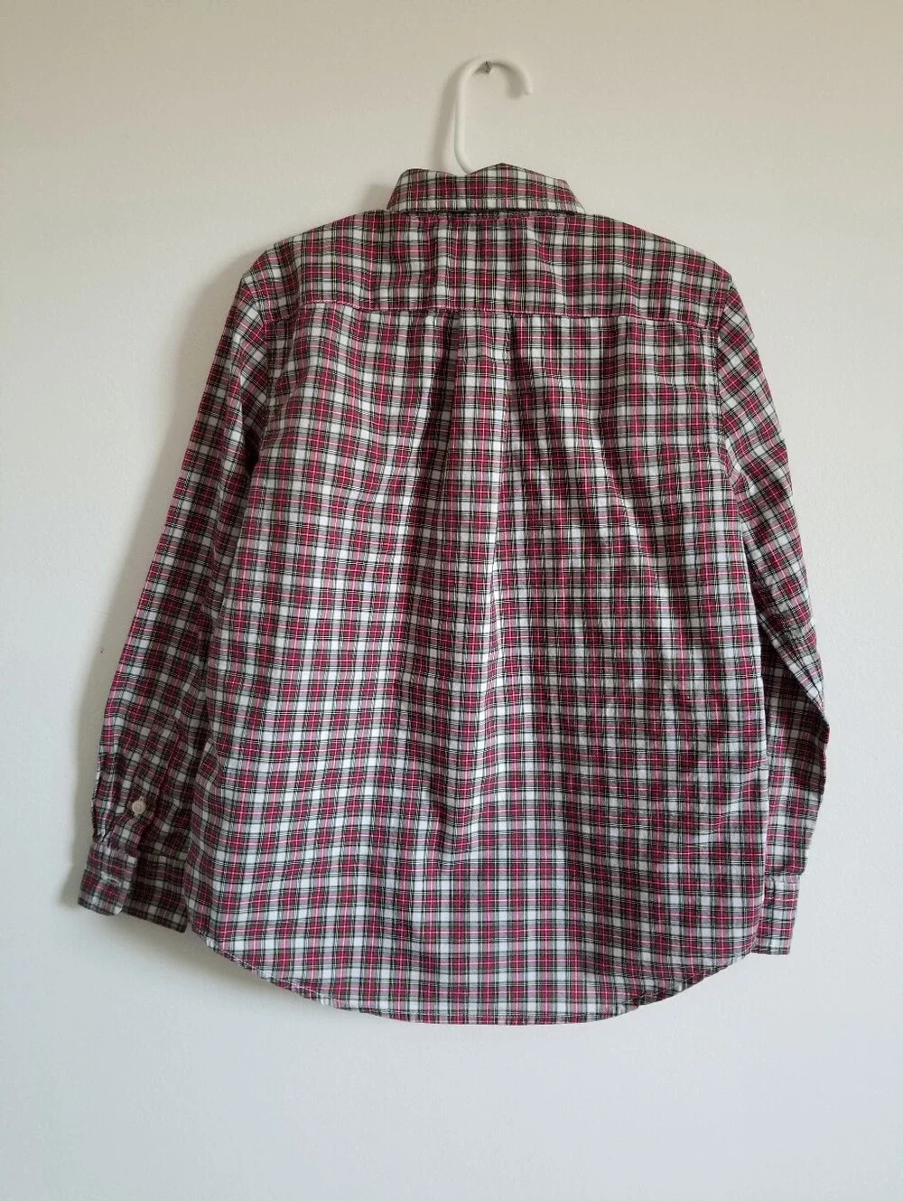 Ralph Lauren Red, Green & White Plaid Button-Down Shirt